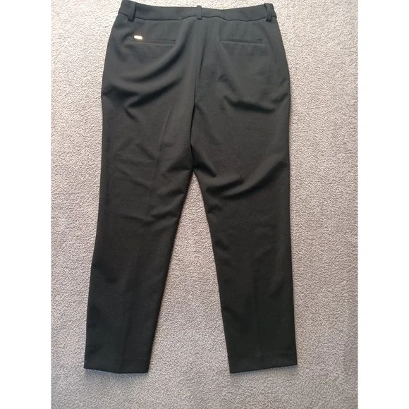 DKNY Women's Black Dress Pants Slim Leg Stretch Size 12 Old Money Classy Office - Picture 3 of 10